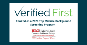 Verified First Makes 2020 HRO Today's Baker's Dozen List