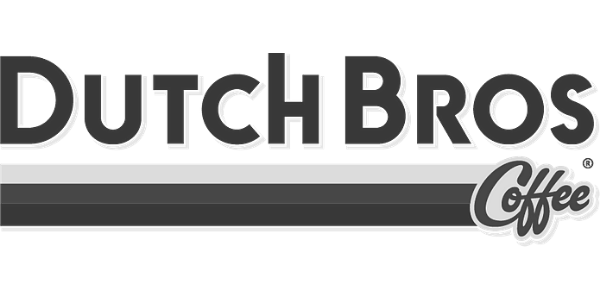 Dutch Bros Logo - Greyscaled