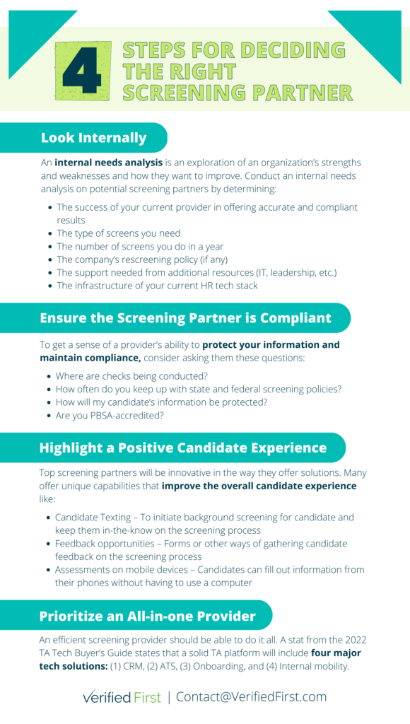 Screening Tips - Infographic