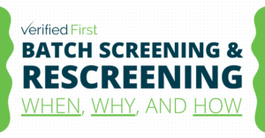 Batch Screening and Rescreening: When, Why, and How