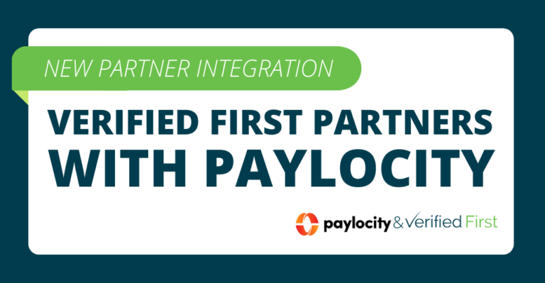 New Partner Integration: Verified First Partners Wiith Paylocity