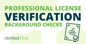 Professional License Verification Background Checks