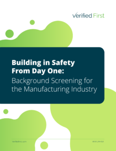 Employee Screening &amp; Manufacturing Whitepaper Cover Page