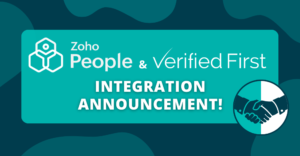 Zoho People and Verified First Integration Announcement