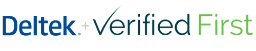 Deltek and Verified First Logos