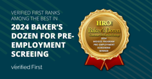 Verified First Ranks Among the Best in 2024 Baker’s Dozen for Pre-Employment Screening