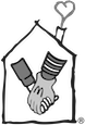 The Ronald McDonald House Charities logo featuring two hands clasped together inside a house shape with a heart forming from the chimney smoke.