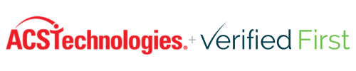 ACS Technologies and Verified First logos