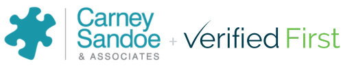 Carney Sandoe and Verified First Logos