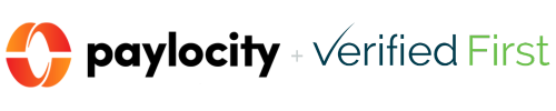 Paylocity and Verified First Logos